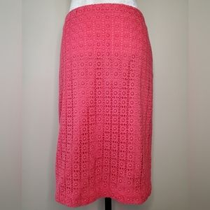 5/$40* Ann Taylor Crochet Floral Skirt